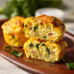 Air Fryer Egg Bites High Protein recipe, served and ready to eat, easy homemade dinner