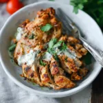 Greek Yogurt Chicken Marinade recipe, served and ready to eat, easy homemade dinner