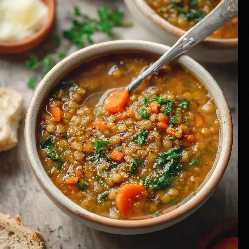 High Protein Lentil Soup