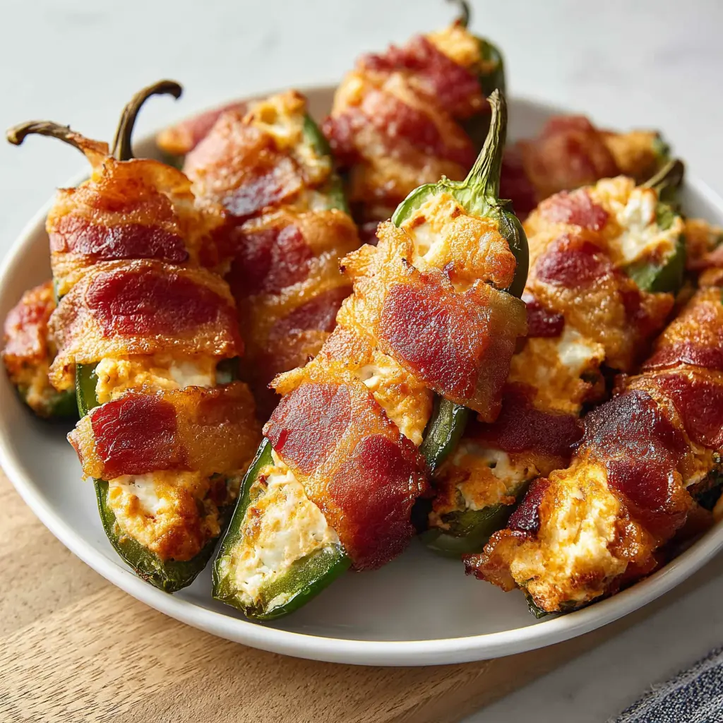 Air Fryer Bacon Wrapped Jalapeno Poppers Your New Favorite 6 Air Fryer Bacon Wrapped Jalapeno Poppers recipe, served and ready to eat, easy homemade dinner