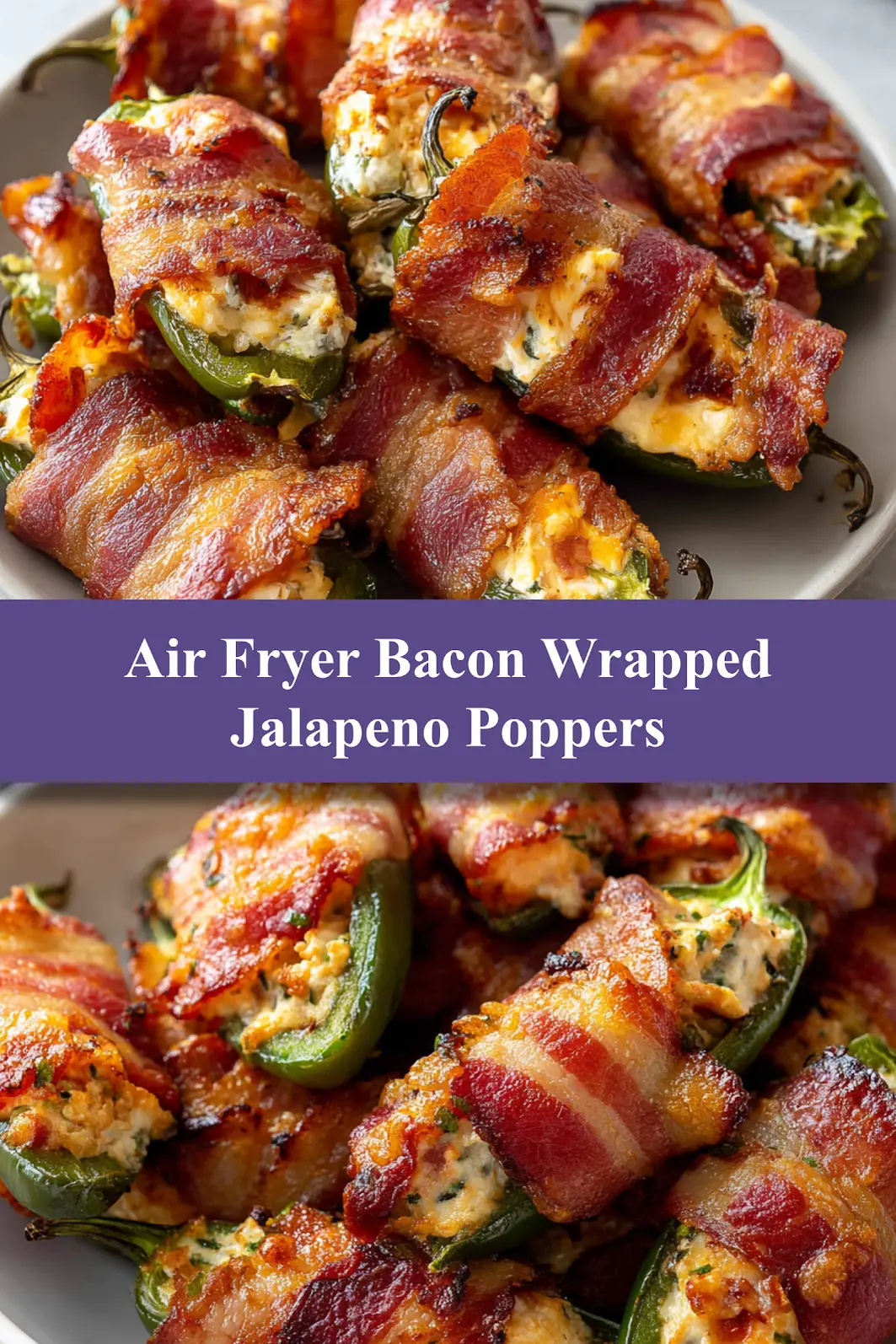 Air Fryer Bacon Wrapped Jalapeno Poppers Your New Favorite 7 Air Fryer Bacon Wrapped Jalapeno Poppers recipe, served and ready to eat, easy homemade dinner