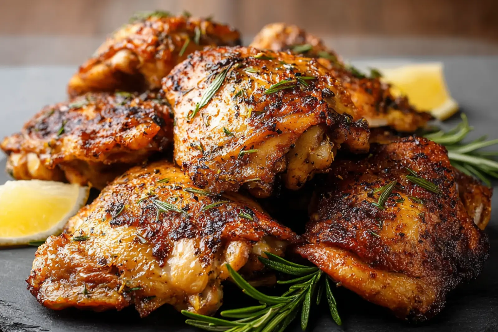 Air Fryer Chicken Thighs Lemon Herb Spring Vibrant Easy Recipe