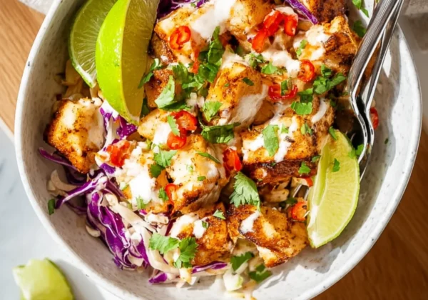 Air Fryer Fish Taco Bowl Low Carb Satisfying New Way to Make Dinner Real