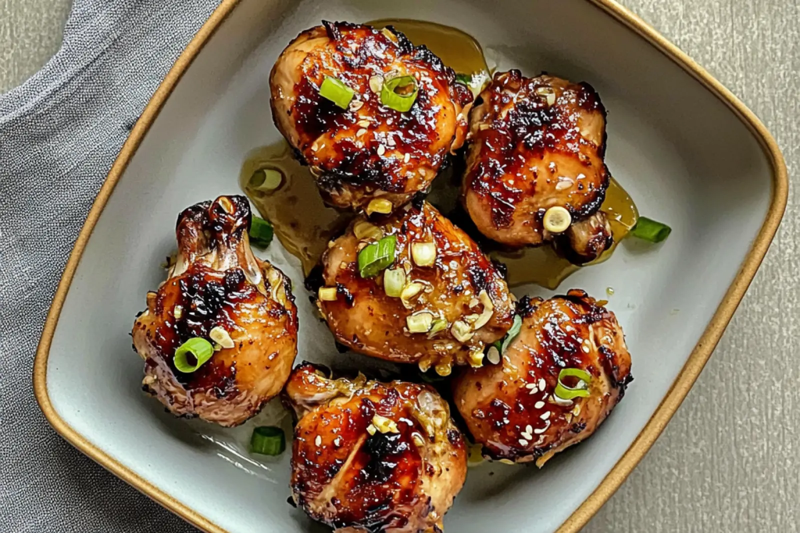 Air Fryer Honey Garlic Chicken Thighs Comforting and Crispy