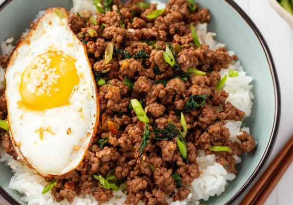 Air Fryer Korean Ground Beef Bowl Satisfying Real Flavor Your Family Will Love