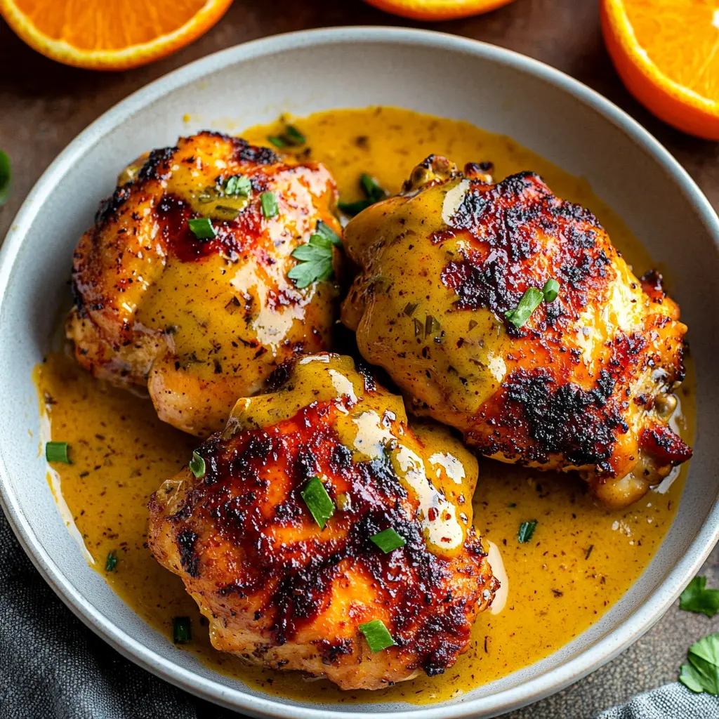 Air Fryer Orange Dijon Chicken Cozy and Perfect for Your Week 6 Air Fryer Orange Dijon Chicken recipe, served and ready to eat, easy homemade dinner