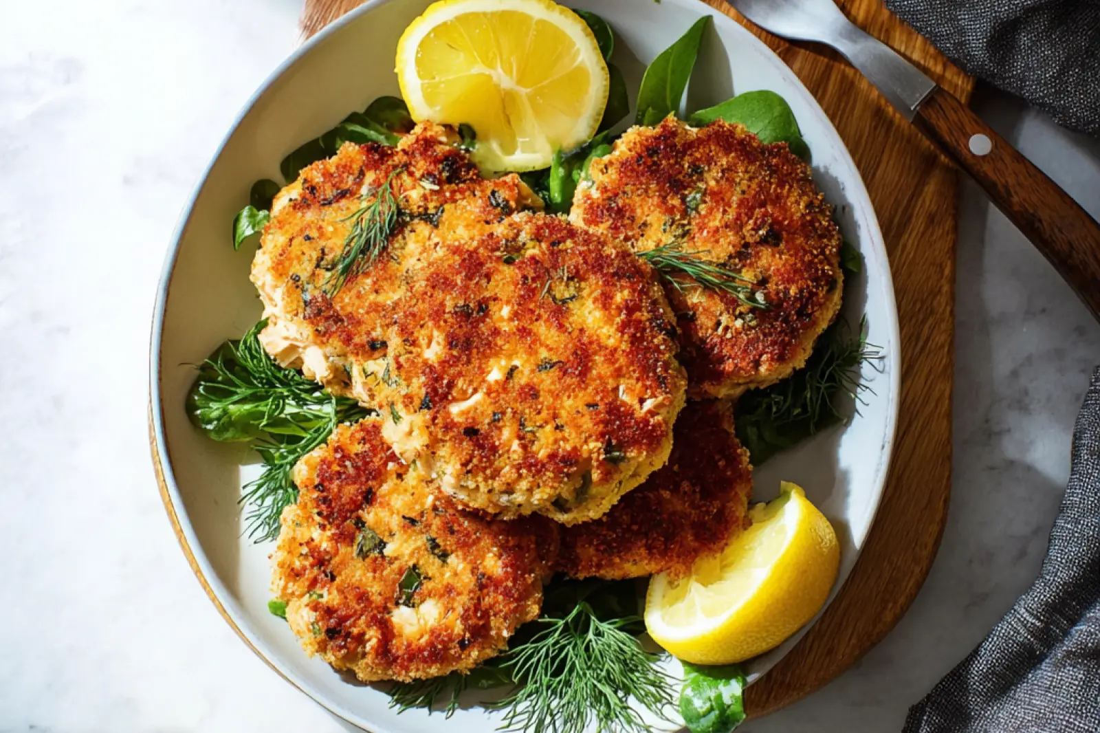 Air Fryer Salmon Patties Lemon Dill Satisfying Real Crispy Flavor You Need Tonight