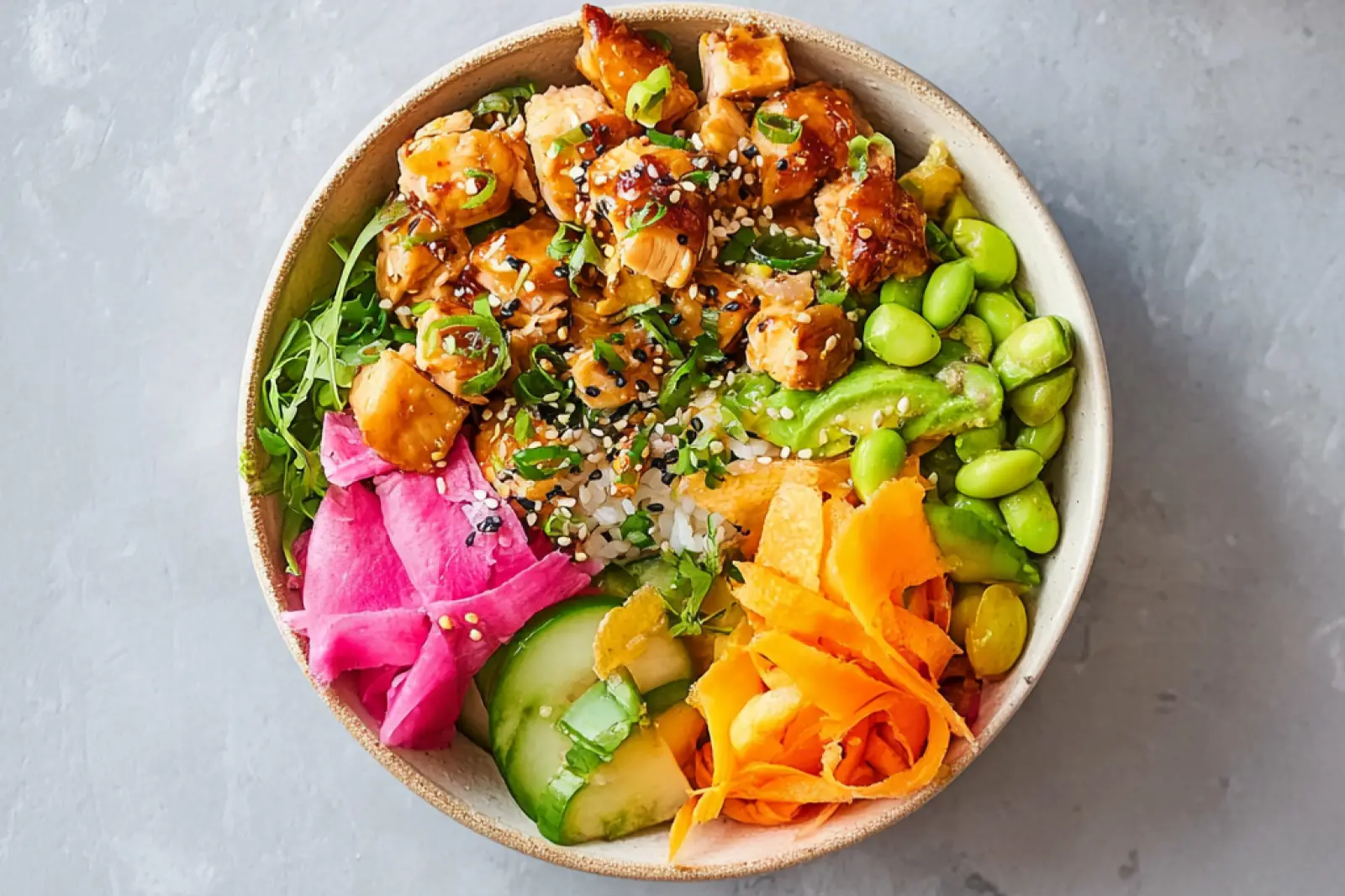 High Protein Chicken Poke Bowl Meal Prep That Makes Real Weeknights Better