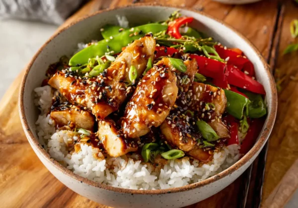 High Protein Chicken Rice Bowl Teriyaki Satisfying Real Flavor Your Family Will Love
