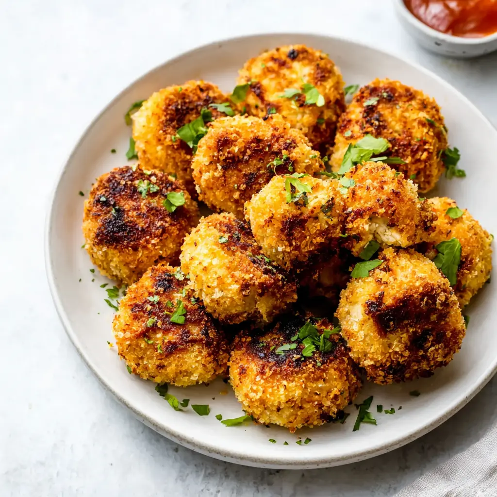 Leftover Chicken Air Fryer Croquettes Recipe Made Crispy Perfect 6 Leftover Chicken Air Fryer Croquettes recipe, served and ready to eat, easy homemade dinner