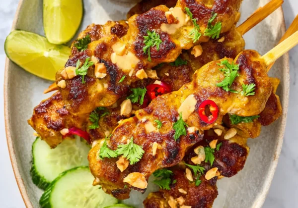 Air Fryer Chicken Satay Peanut Sauce Warm Satisfying Real Flavor You Need Tonight