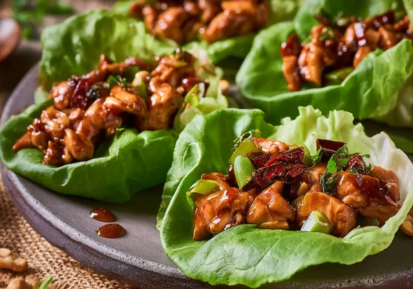 Kung Pao Chicken Lettuce Cups Vibrant New Way to Make a Great Fresh Dinner