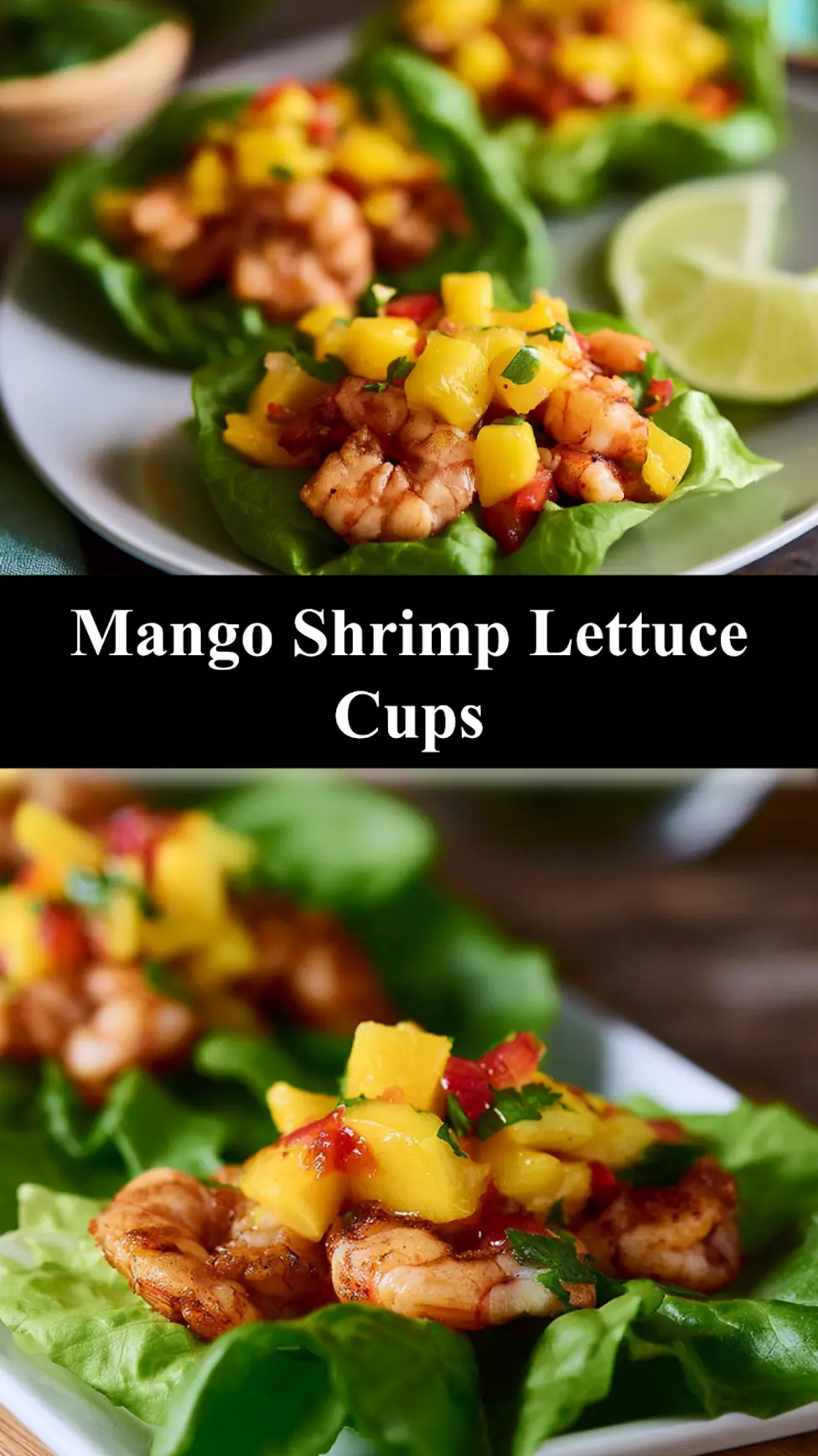 Mango Shrimp Lettuce Cups Vibrant Fresh Way to Make Your New Favorite 6 Mango shrimp lettuce cups served and ready to eat, easy homemade dish