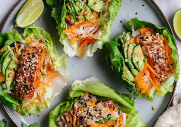 Miso Salmon Lettuce Wraps Vibrant New Way to Make a Fresh Real Dinner