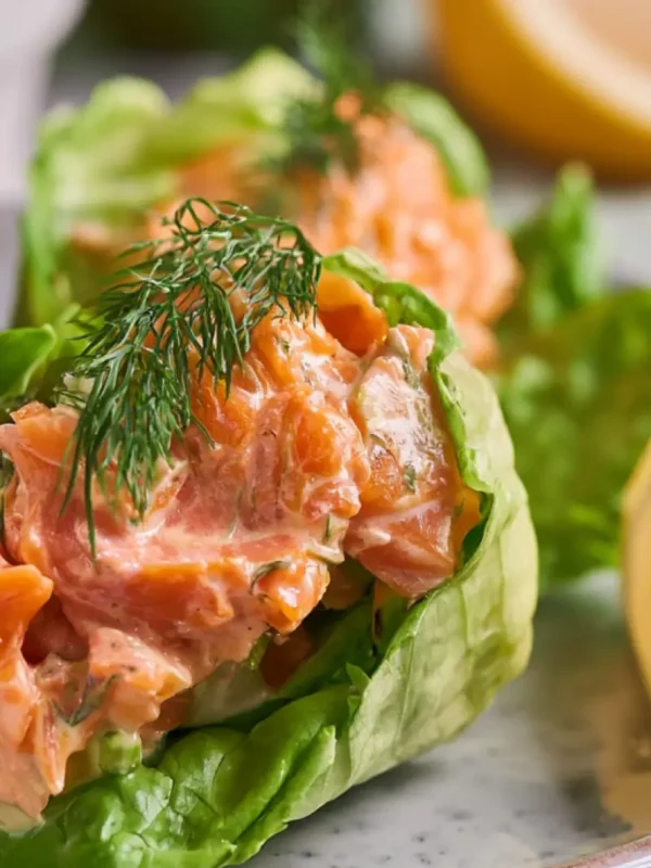 Salmon Lettuce Wraps Keto Satisfying Real Way to Make a Fresh Dinner