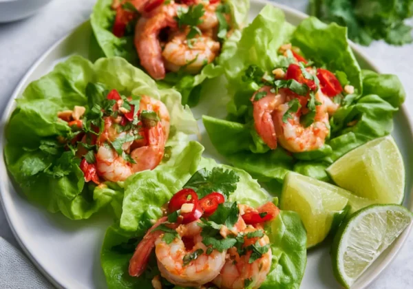 Thai Peanut Shrimp Lettuce Wraps Your New Favorite Fresh Easy Dinner
