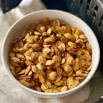 Air Fryer Pumpkin Seeds recipe, served and ready to eat, easy homemade dish