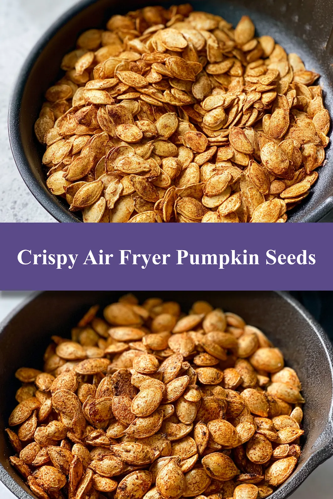 Air Fryer Pumpkin Seeds Crispy Snack You Will Love This Way 6 Air Fryer Pumpkin Seeds recipe, served and ready to eat, easy homemade dish_pin