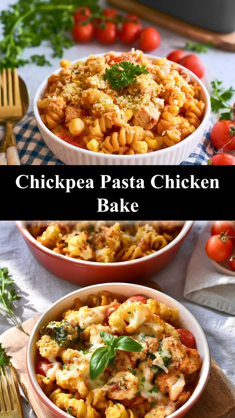 Chickpea Pasta Chicken Bake Cozy Real Comfort Your Family Will Love 6 Chickpea Pasta Chicken Bake recipe shown plated and ready to serve easy weeknight dinner idea