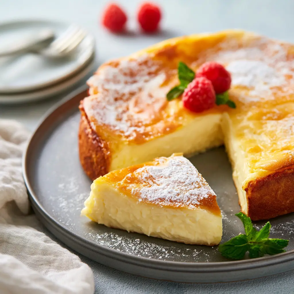 3-Ingredient Yogurt Cake So Cozy You Need This Simple Little Treat 5 3 Ingredient Yogurt Cake sliced and ready to serve on a plate