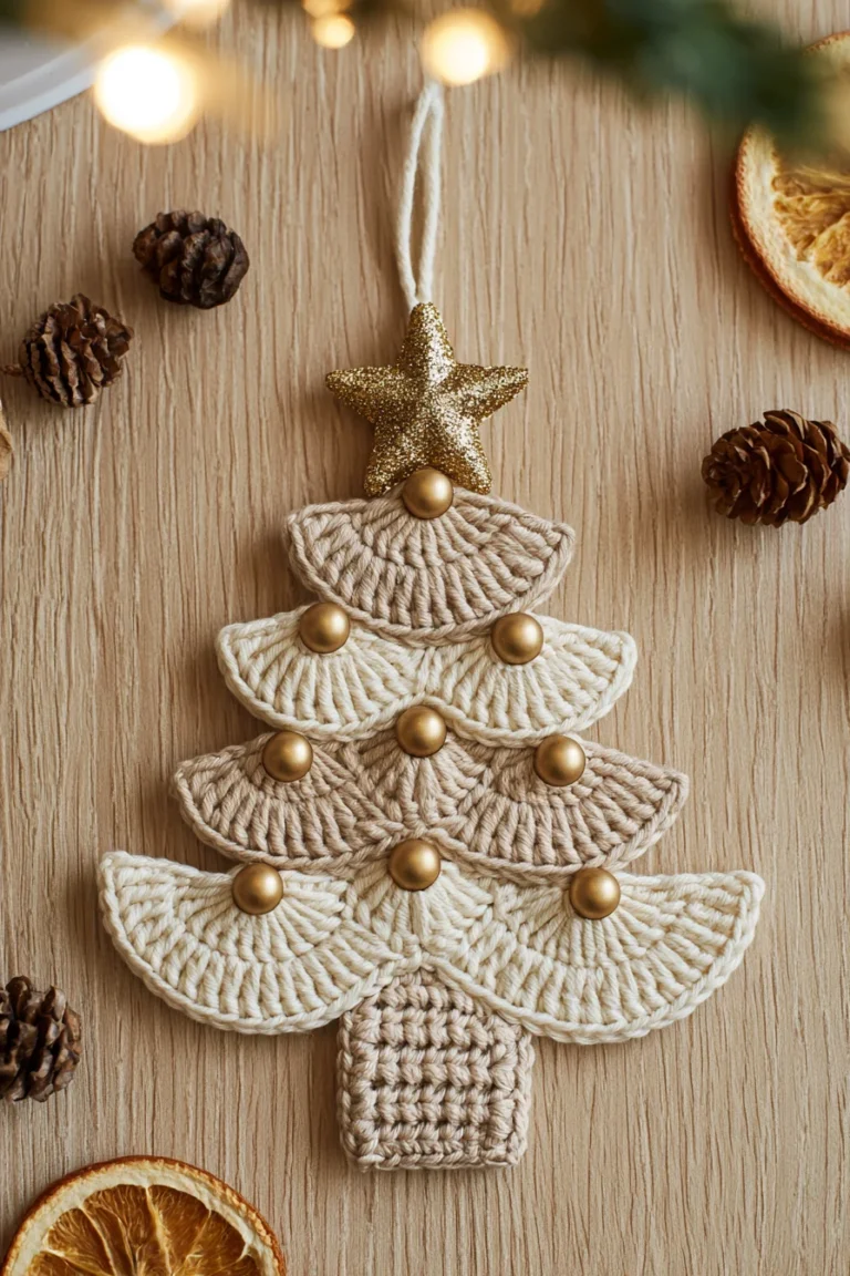 Crochet Christmas Tree Ornament (Free Easy Pattern) — free crochet pattern